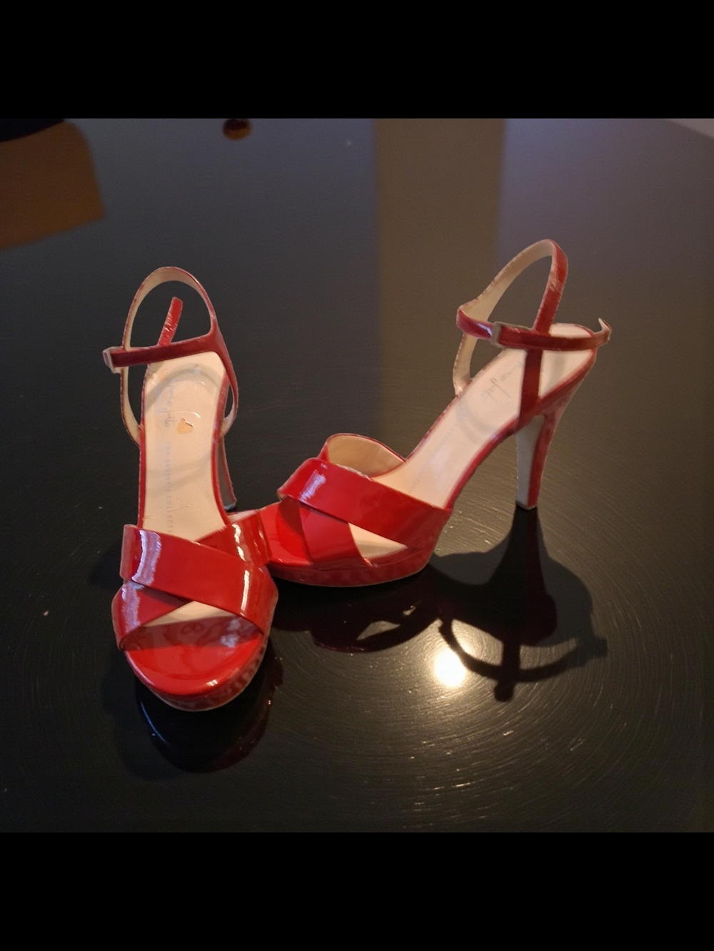 Pour La Victoire Hiro platform sandals in red Womens Shoes Size 6.5 Stiletto